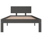 vidaXL Massivholzbett Grau 90x190 cm vidaXL Massivholzbett Grau 90x190 cm