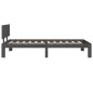 vidaXL Massivholzbett Grau 90x190 cm vidaXL Massivholzbett Grau 90x190 cm