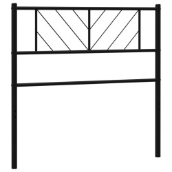 vidaXL Kopfteil Metall Schwarz 107 cm