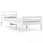 vidaXL Massivholzbett Weiß 75x190 cm vidaXL Massivholzbett Weiß 75x190 cm