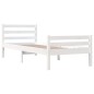 vidaXL Massivholzbett Weiß 75x190 cm vidaXL Massivholzbett Weiß 75x190 cm