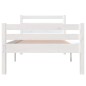 vidaXL Massivholzbett Weiß 75x190 cm vidaXL Massivholzbett Weiß 75x190 cm