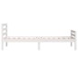 vidaXL Massivholzbett Weiß 75x190 cm vidaXL Massivholzbett Weiß 75x190 cm
