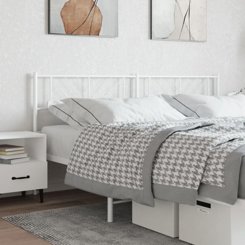 vidaXL Kopfteil Metall Weiß 160 cm vidaXL Kopfteil Metall Weiß 160 cm