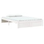 vidaXL Massivholzbett Weiß 120x190 cm vidaXL Massivholzbett Weiß 120x190 cm