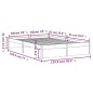 vidaXL Massivholzbett Weiß 120x190 cm vidaXL Massivholzbett Weiß 120x190 cm