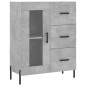 Highboard Betongrau 69,5x34x180 cm Holzwerkstoff Highboard Betongrau 69,5x34x180 cm Holzwerkstoff