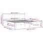 vidaXL Massivholzbett 180x200 cm vidaXL Massivholzbett 180x200 cm
