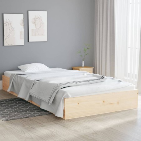 vidaXL Massivholzbett 90x200 cm