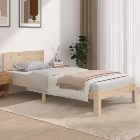 vidaXL Massivholzbett 90x190 cm