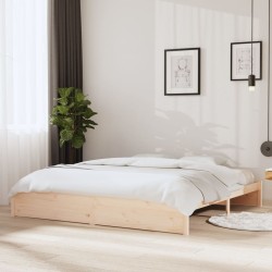 vidaXL Massivholzbett 200x200 cm