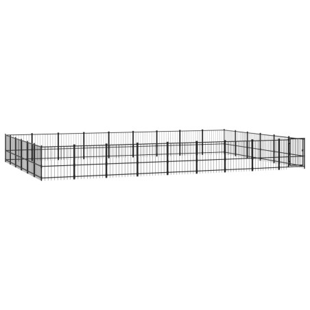 vidaXL Outdoor-Hundezwinger Stahl 50,81 m²