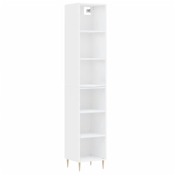 vidaXL Highboard Weiß 34,5x32,5x180 cm Holzwerkstoff