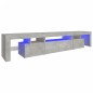 vidaXL TV-Schrank mit LED-Leuchten Betongrau 215x36,5x40 cm vidaXL TV-Schrank mit LED-Leuchten Betongrau 215x36,5x40 cm