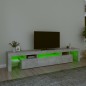 vidaXL TV-Schrank mit LED-Leuchten Betongrau 215x36,5x40 cm vidaXL TV-Schrank mit LED-Leuchten Betongrau 215x36,5x40 cm