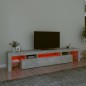 vidaXL TV-Schrank mit LED-Leuchten Betongrau 215x36,5x40 cm vidaXL TV-Schrank mit LED-Leuchten Betongrau 215x36,5x40 cm