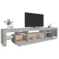 vidaXL TV-Schrank mit LED-Leuchten Betongrau 215x36,5x40 cm vidaXL TV-Schrank mit LED-Leuchten Betongrau 215x36,5x40 cm