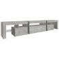 vidaXL TV-Schrank mit LED-Leuchten Betongrau 215x36,5x40 cm vidaXL TV-Schrank mit LED-Leuchten Betongrau 215x36,5x40 cm
