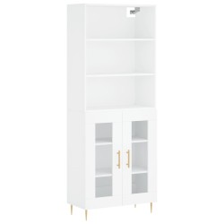 vidaXL Highboard Weiß 69,5x34x180 cm Holzwerkstoff