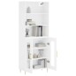 vidaXL Highboard Weiß 69,5x34x180 cm Holzwerkstoff vidaXL Highboard Weiß 69,5x34x180 cm Holzwerkstoff
