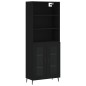 vidaXL Highboard Schwarz 69,5x34x180 cm Holzwerkstoff vidaXL Highboard Schwarz 69,5x34x180 cm Holzwerkstoff
