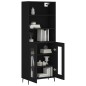 vidaXL Highboard Schwarz 69,5x34x180 cm Holzwerkstoff vidaXL Highboard Schwarz 69,5x34x180 cm Holzwerkstoff