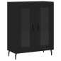 vidaXL Highboard Schwarz 69,5x34x180 cm Holzwerkstoff vidaXL Highboard Schwarz 69,5x34x180 cm Holzwerkstoff