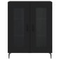 vidaXL Highboard Schwarz 69,5x34x180 cm Holzwerkstoff vidaXL Highboard Schwarz 69,5x34x180 cm Holzwerkstoff