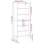 vidaXL Highboard Schwarz 69,5x32,5x180 cm Holzwerkstoff vidaXL Highboard Schwarz 69,5x32,5x180 cm Holzwerkstoff