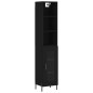 vidaXL Highboard Schwarz 34,5x34x180 cm Holzwerkstoff vidaXL Highboard Schwarz 34,5x34x180 cm Holzwerkstoff