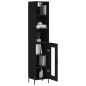 vidaXL Highboard Schwarz 34,5x34x180 cm Holzwerkstoff vidaXL Highboard Schwarz 34,5x34x180 cm Holzwerkstoff
