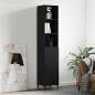 vidaXL Highboard Schwarz 34,5x34x180 cm Holzwerkstoff vidaXL Highboard Schwarz 34,5x34x180 cm Holzwerkstoff