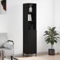 vidaXL Highboard Schwarz 34,5x34x180 cm Holzwerkstoff vidaXL Highboard Schwarz 34,5x34x180 cm Holzwerkstoff