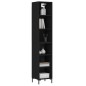 vidaXL Highboard Schwarz 34,5x32,5x180 cm Holzwerkstoff vidaXL Highboard Schwarz 34,5x32,5x180 cm Holzwerkstoff