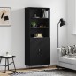 vidaXL Highboard Schwarz 69,5x34x180 cm Holzwerkstoff vidaXL Highboard Schwarz 69,5x34x180 cm Holzwerkstoff