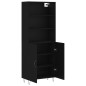 vidaXL Highboard Schwarz 69,5x34x180 cm Holzwerkstoff vidaXL Highboard Schwarz 69,5x34x180 cm Holzwerkstoff