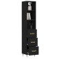 vidaXL Highboard Schwarz 34,5x34x180 cm Holzwerkstoff vidaXL Highboard Schwarz 34,5x34x180 cm Holzwerkstoff