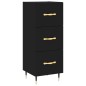 vidaXL Highboard Schwarz 34,5x34x180 cm Holzwerkstoff vidaXL Highboard Schwarz 34,5x34x180 cm Holzwerkstoff