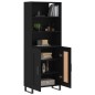 vidaXL Highboard Schwarz 69,5x34x180 cm Holzwerkstoff vidaXL Highboard Schwarz 69,5x34x180 cm Holzwerkstoff