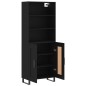 vidaXL Highboard Schwarz 69,5x34x180 cm Holzwerkstoff vidaXL Highboard Schwarz 69,5x34x180 cm Holzwerkstoff