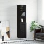 vidaXL Highboard Schwarz 34,5x34x180 cm Holzwerkstoff vidaXL Highboard Schwarz 34,5x34x180 cm Holzwerkstoff