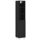 vidaXL Highboard Schwarz 34,5x34x180 cm Holzwerkstoff vidaXL Highboard Schwarz 34,5x34x180 cm Holzwerkstoff