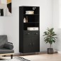 vidaXL Highboard Schwarz 69,5x34x180 cm Holzwerkstoff vidaXL Highboard Schwarz 69,5x34x180 cm Holzwerkstoff