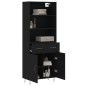 vidaXL Highboard Schwarz 69,5x34x180 cm Holzwerkstoff vidaXL Highboard Schwarz 69,5x34x180 cm Holzwerkstoff