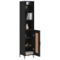 vidaXL Highboard Schwarz 34,5x34x180 cm Holzwerkstoff vidaXL Highboard Schwarz 34,5x34x180 cm Holzwerkstoff