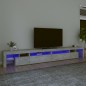 vidaXL TV-Schrank mit LED-Leuchten Betongrau 290x36,5x40 cm vidaXL TV-Schrank mit LED-Leuchten Betongrau 290x36,5x40 cm