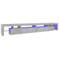 vidaXL TV-Schrank mit LED-Leuchten Betongrau 290x36,5x40 cm vidaXL TV-Schrank mit LED-Leuchten Betongrau 290x36,5x40 cm