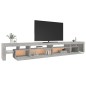 vidaXL TV-Schrank mit LED-Leuchten Betongrau 290x36,5x40 cm vidaXL TV-Schrank mit LED-Leuchten Betongrau 290x36,5x40 cm