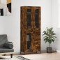 Highboard Räuchereiche 69,5x34x180 cm Holzwerkstoff Highboard Räuchereiche 69,5x34x180 cm Holzwerkstoff