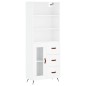 vidaXL Highboard Hochglanz-Weiß 69,5x34x180 cm Holzwerkstoff vidaXL Highboard Hochglanz-Weiß 69,5x34x180 cm Holzwerkstoff